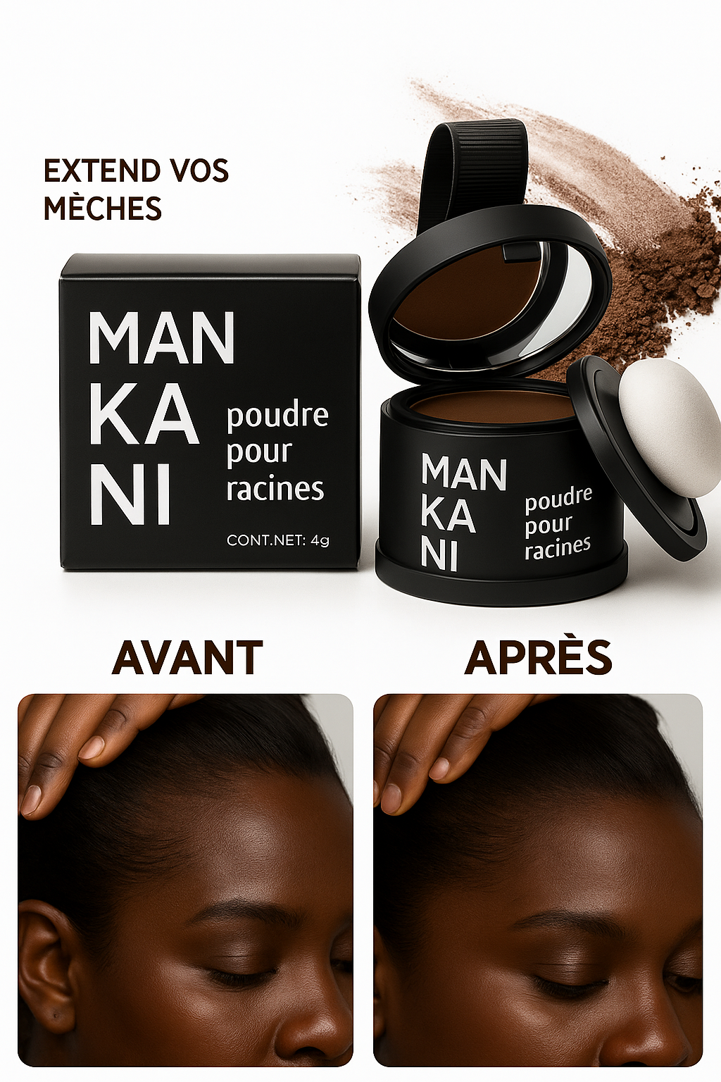 Fibre capillaire|Camouflage instantané